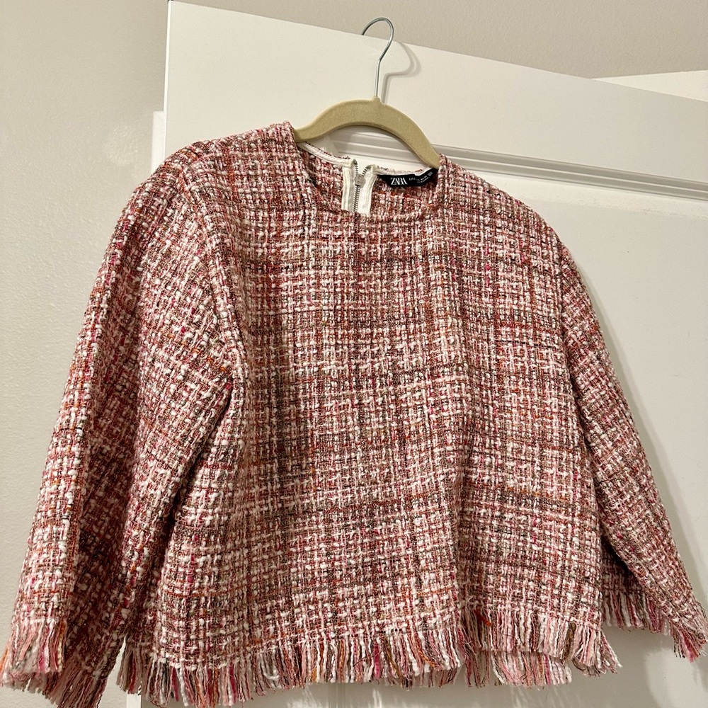 Zara tweed top